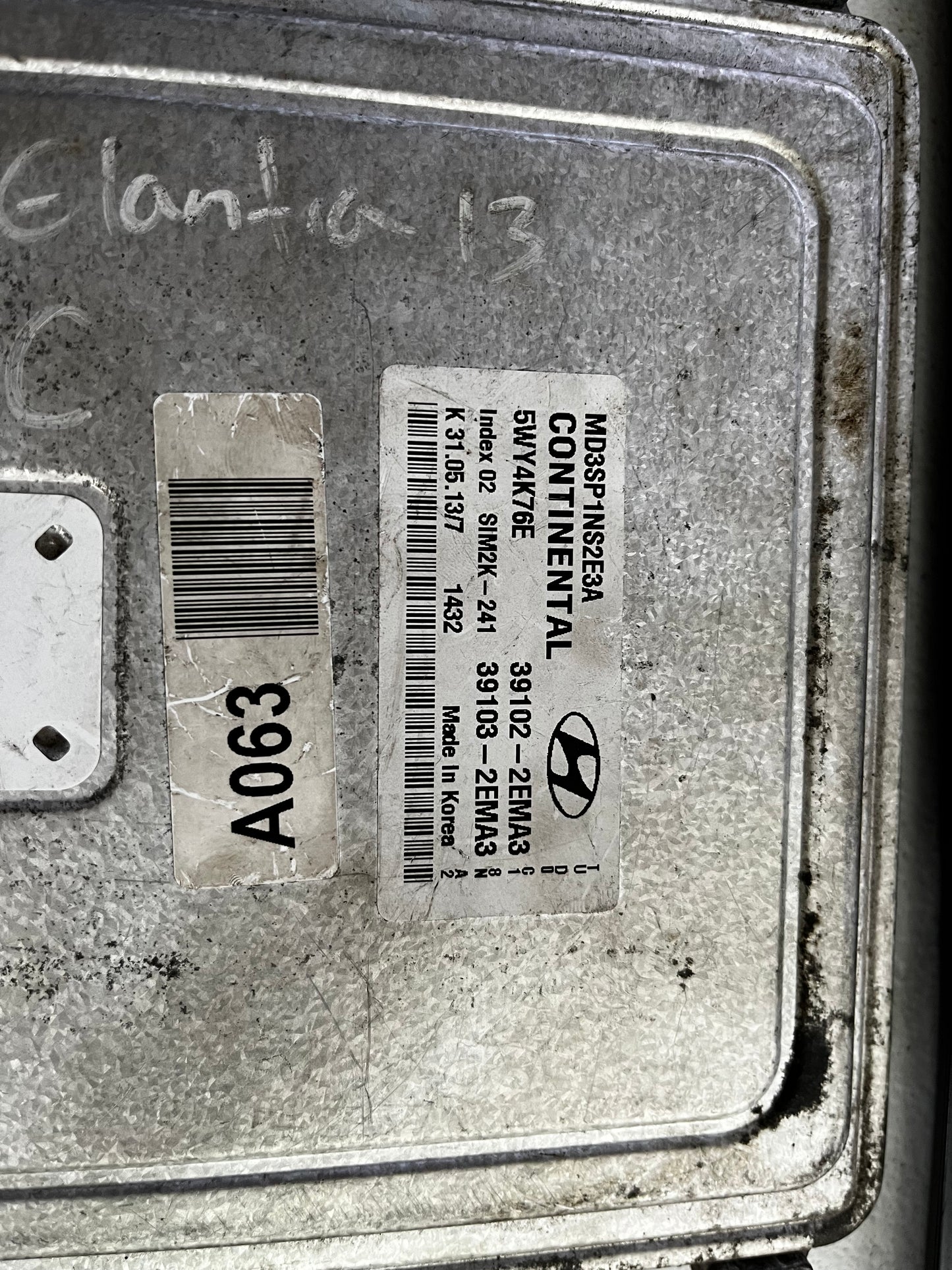 COMPUTADORA PARA HYUNDAI ELANTRA AUTOMATICO 2013 1.8