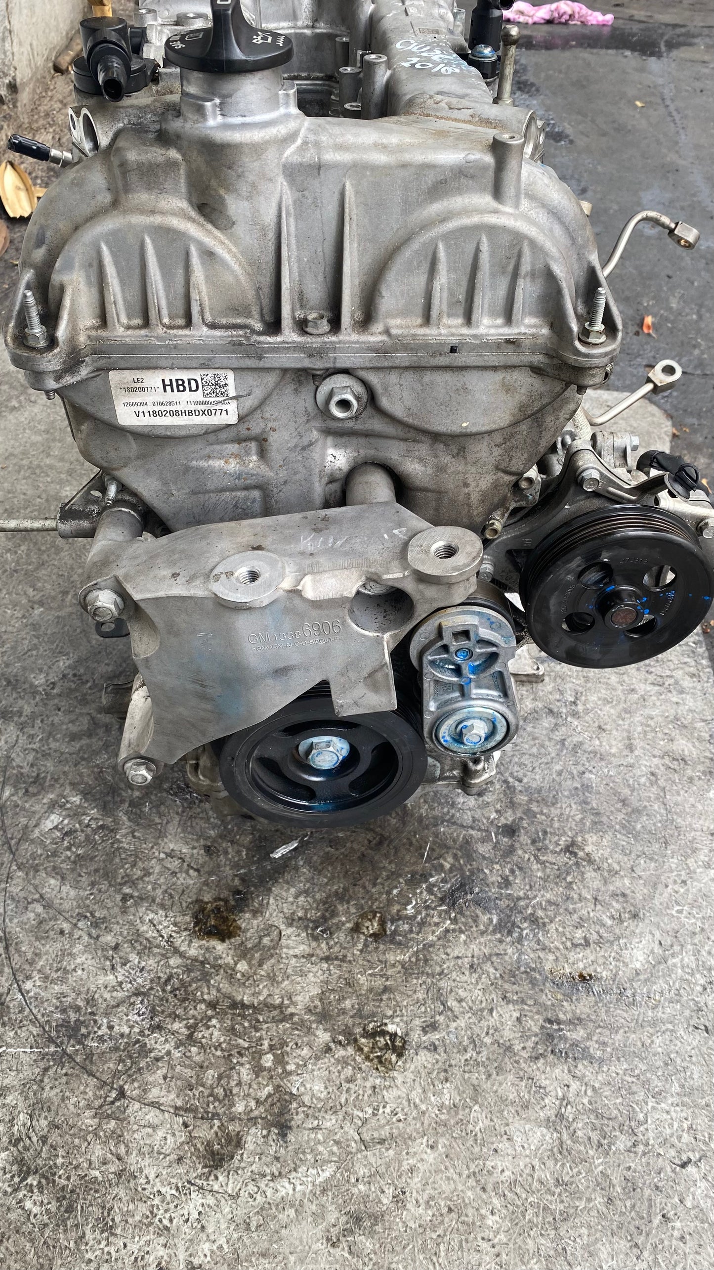 MOTOR CHEVROLET CRUZE 2018