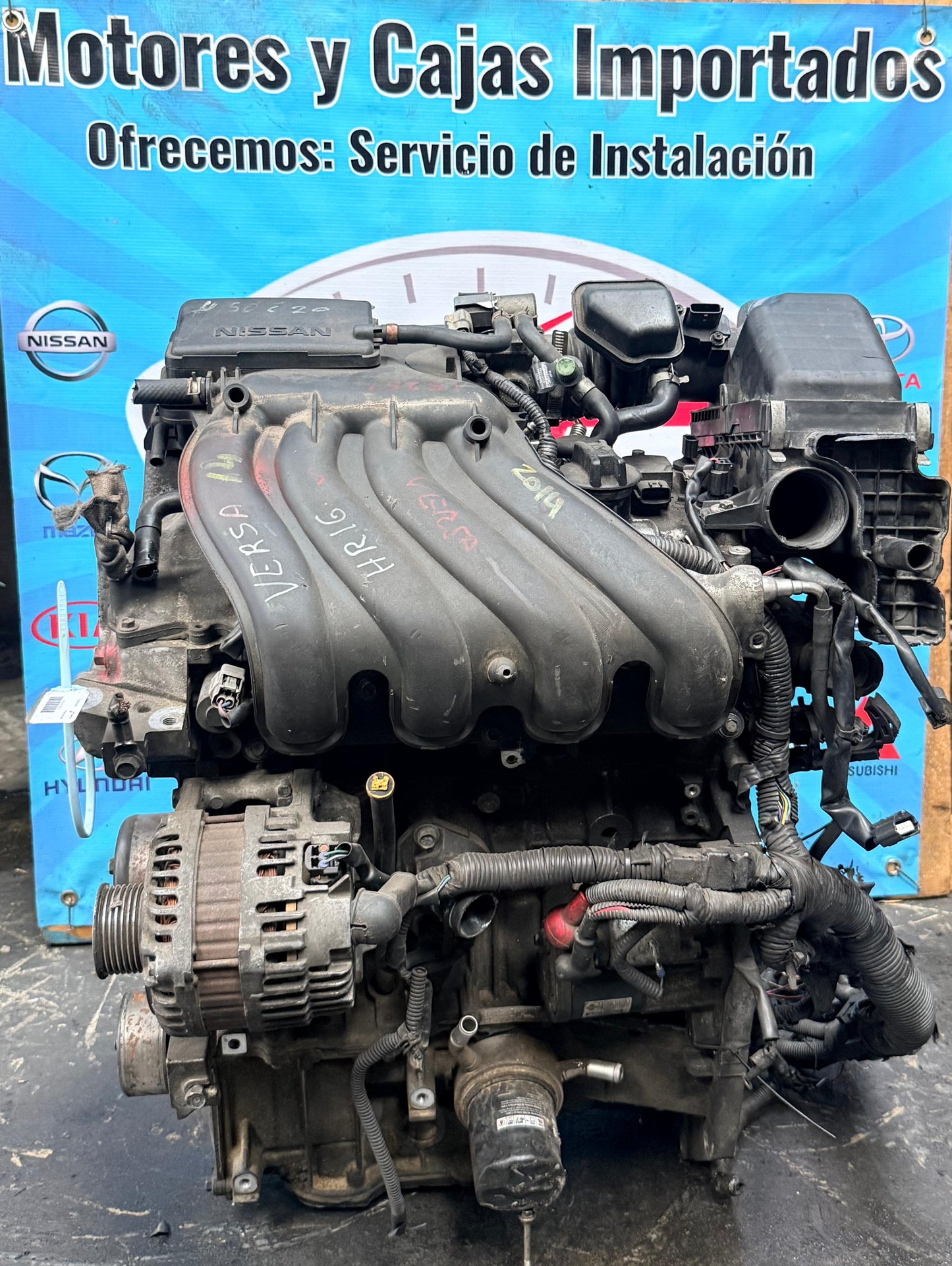 MOTOR HR16 NISSAN CUBE 2011 COMPLETO (2 INYECTORES POR CILINDRO)